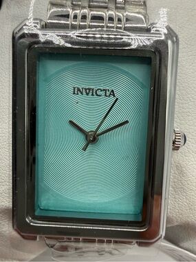 Invicta Silver Watch with Turquoise Dial- 26mm Wildflower Princess